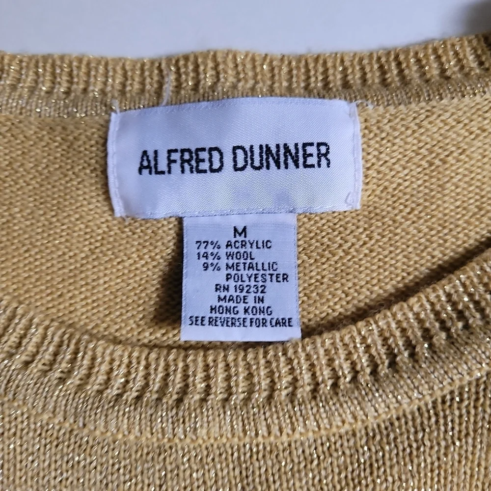 Alfred Dunner Men's Beige Cardigan Sweater